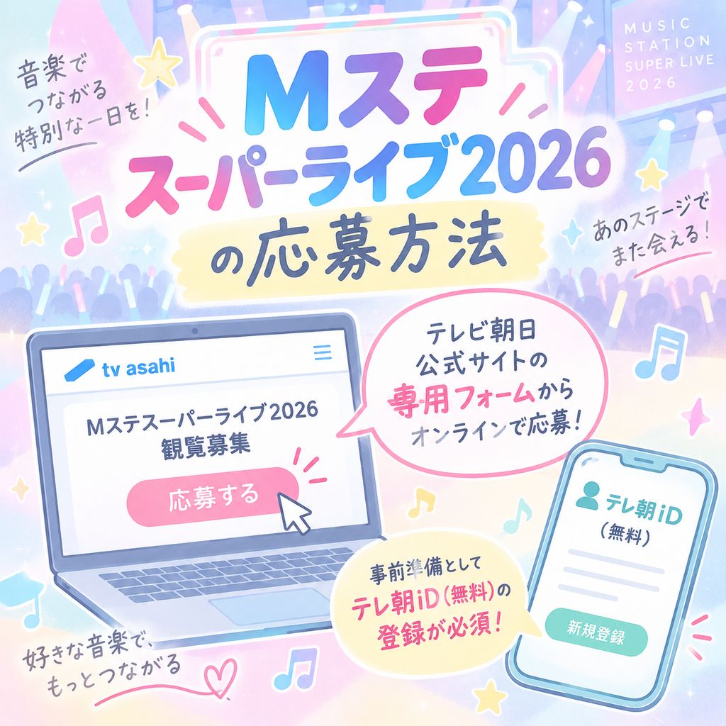 Mステスーパーライブ2026の応募方法