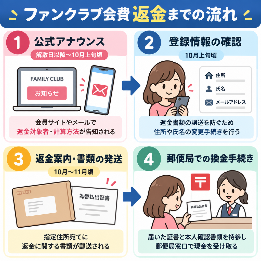 会費返金スケジュール