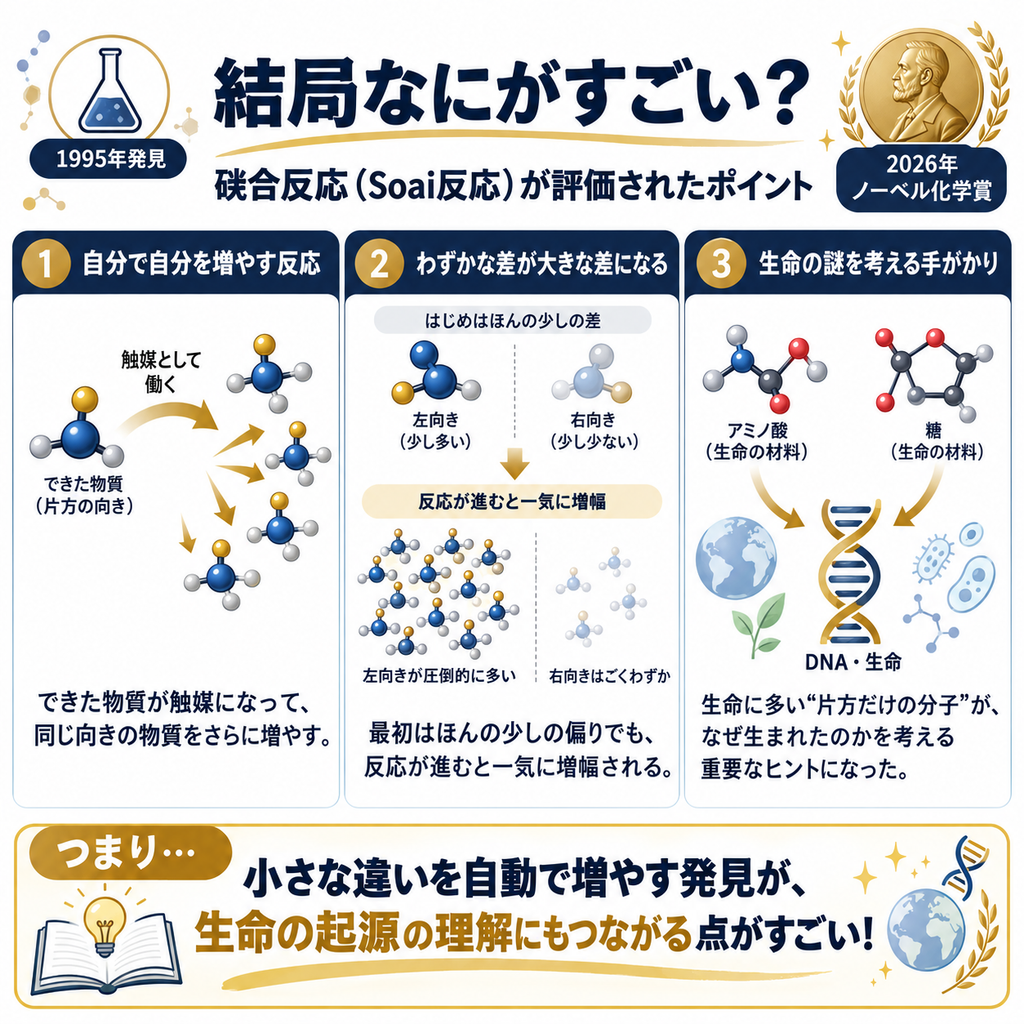 硤合憲三がノーベル化学賞を受賞した理由