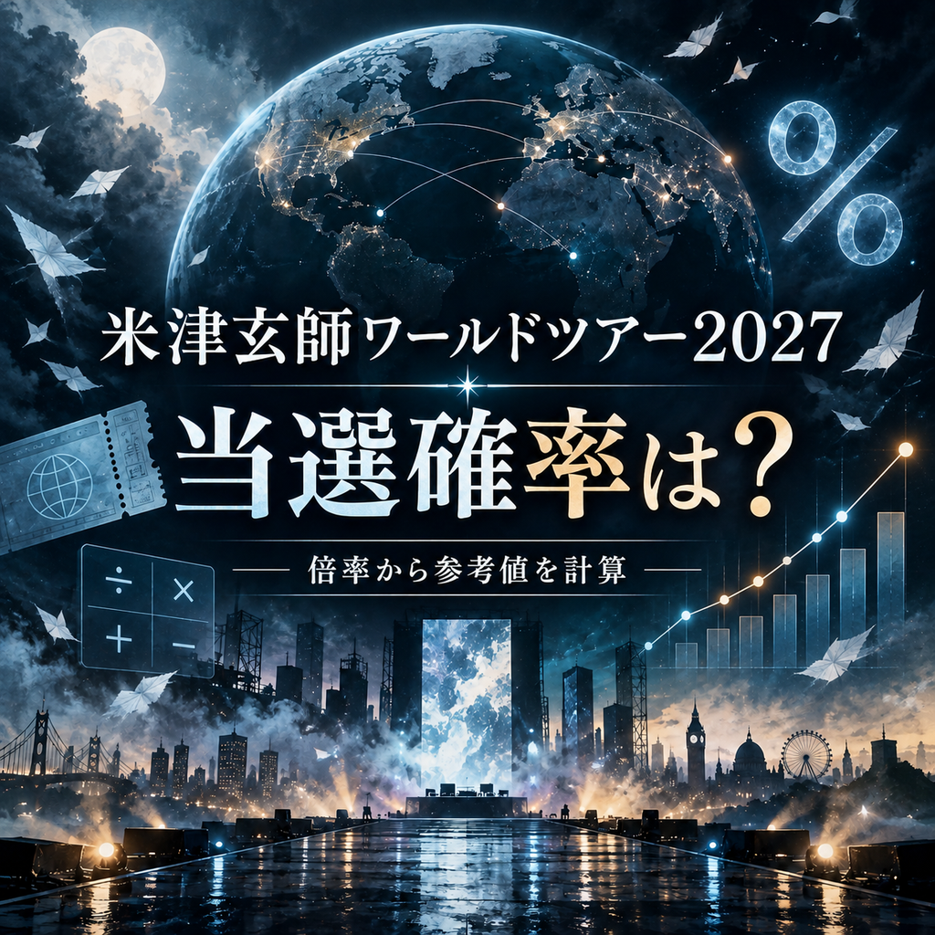 米津玄師ワールドツアー2027の当選確率