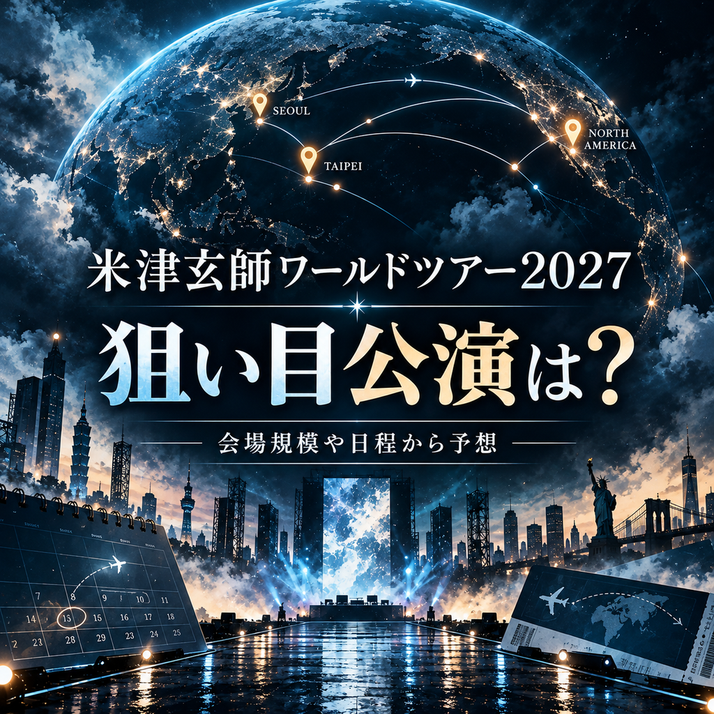 米津玄師ワールドツアー2027の狙い目公演