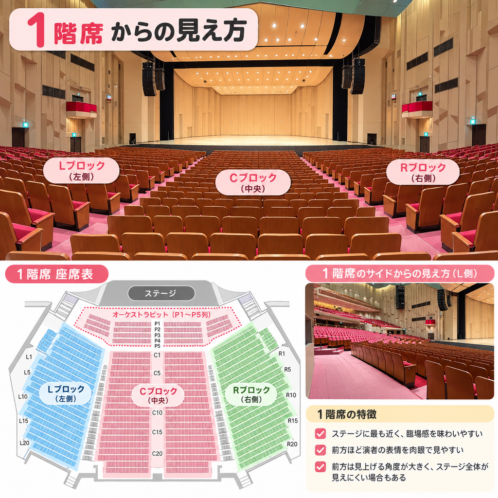 NHKホール1階席