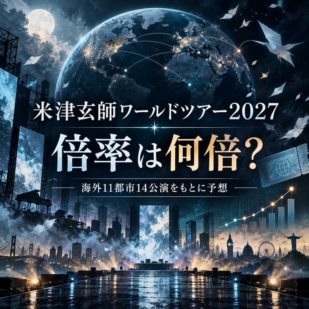 米津玄師ワールドツアー2027の倍率