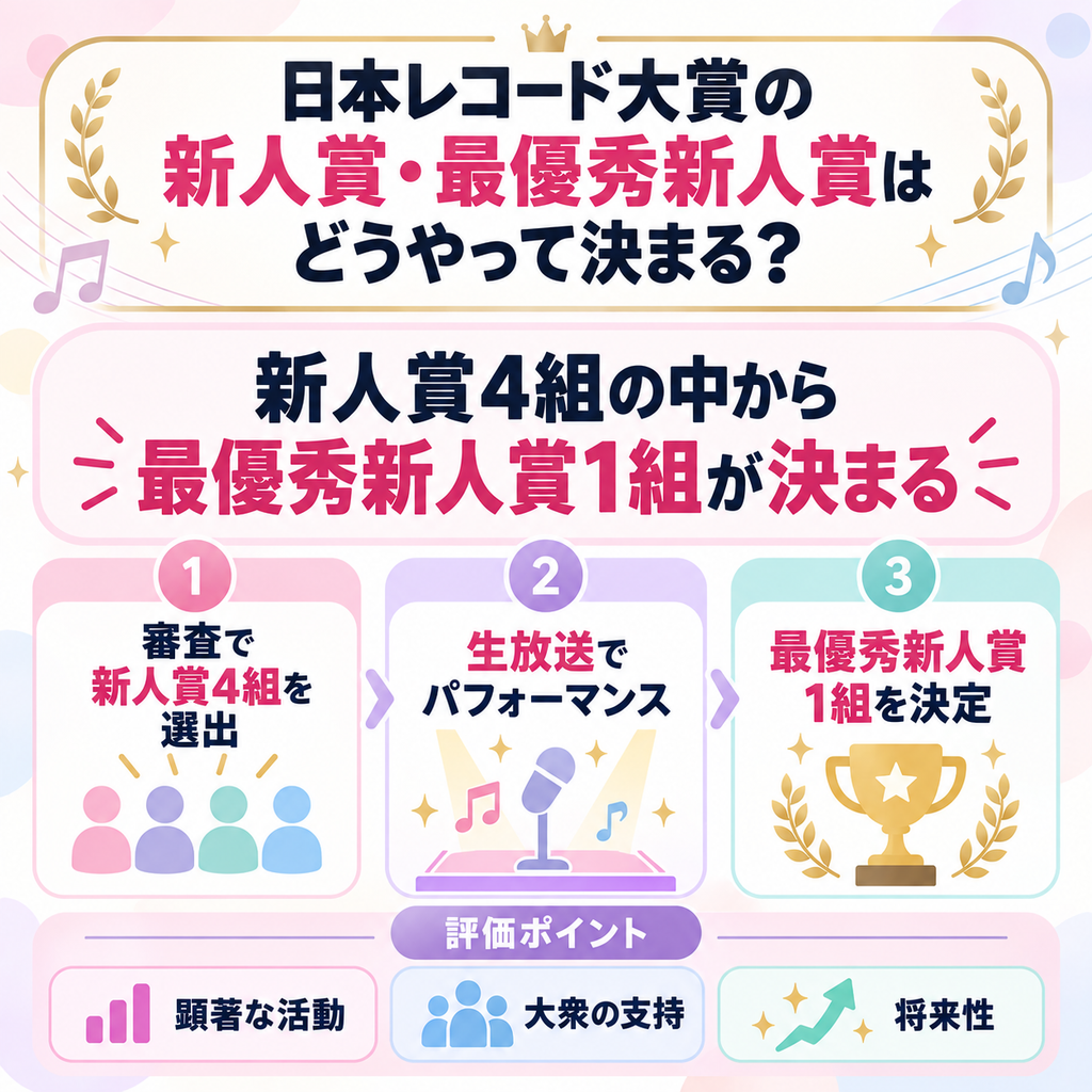 日本レコード大賞の新人賞　決め方